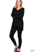 Comfort days Long sleeve set in black