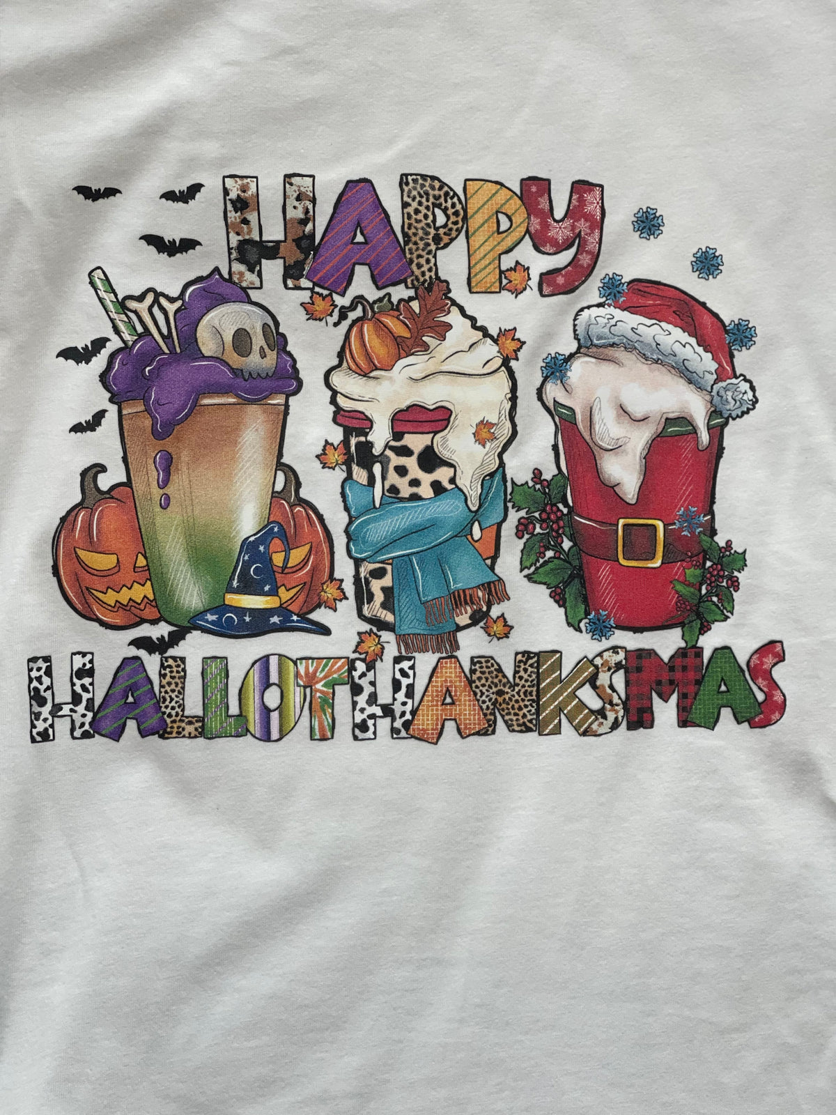 Happy Hallothanksmas sweatshirt