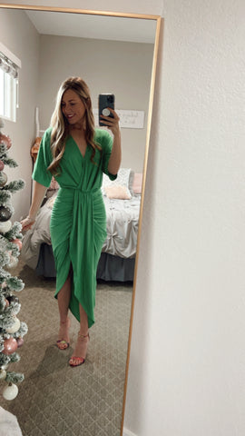 Sassy In Kelly Green Dress