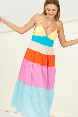 Its Me Colorblock Cami Dress