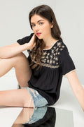 Kaylin Embroidered Top