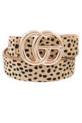 So You Animal Print Belt