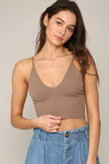 Leah Cami Tank in Mocha