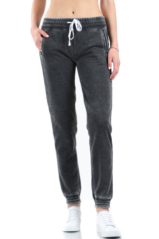 Charcoal Vintage Burn Out Joggers