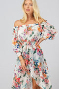 Savannah Floral cream Dress Top
