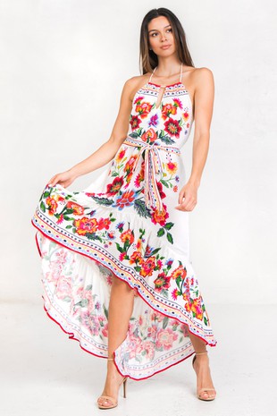 Loving Floral Halter Dress RESTOCK
