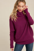 The Slouchy Sweater In Plum PREORDER ETA 1/13