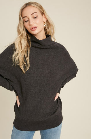 The Slouchy Sweater In Charcoal
