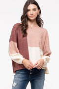 All You Need Color Block Sweater