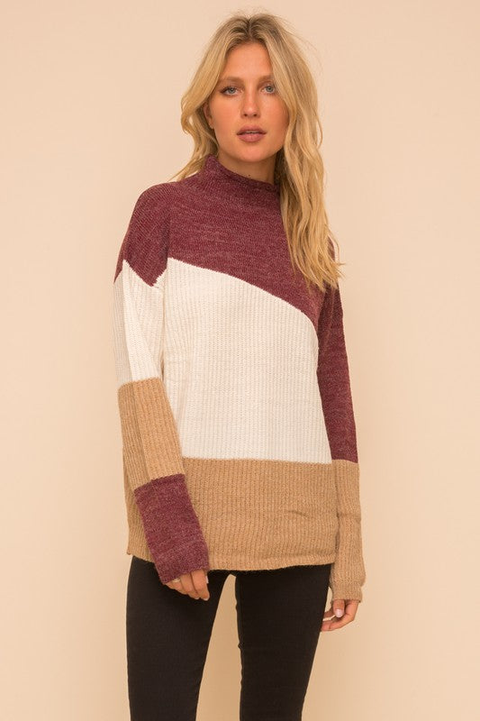 Finding A Reason Color Block Sweater
