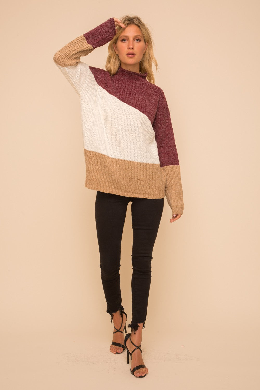 Finding A Reason Color Block Sweater