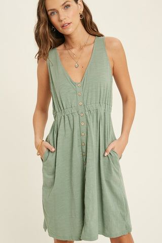 Have to Have It Sage Jersey Mini Dress
