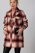 Plaid Oversized Shirt Jacket