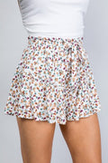 Floral High Waisted Shorts