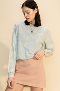 The Perfect Fit Top in Acid Smoke Blue