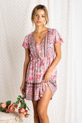 Pretty In Pink Boho Dress