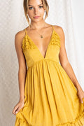 So Chic Mustard Dress