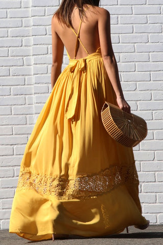 First Glance Maxi In Mustard
