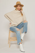 The Slouchy Sweater In Shell PREORDER ETA 10/30