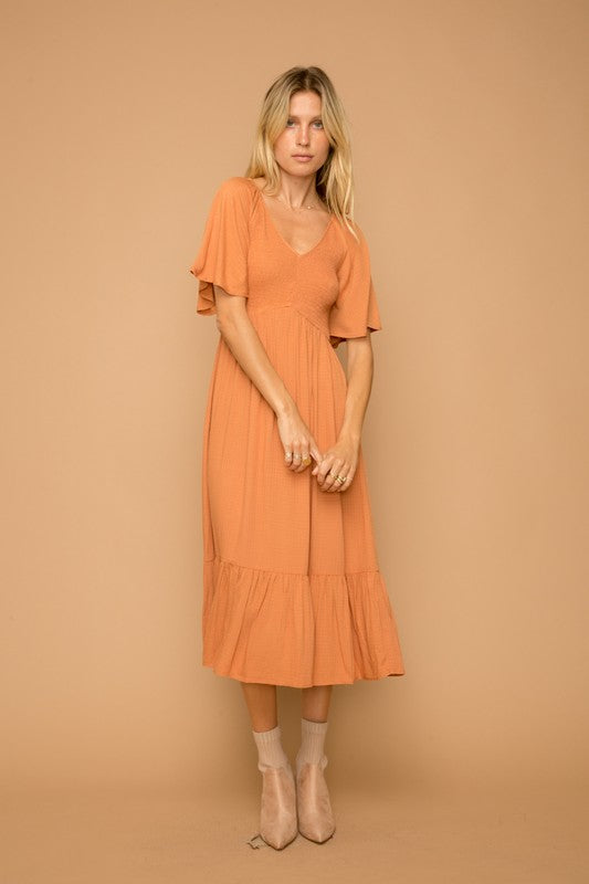 Orange You Glad Midi Dress
