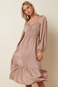 Wandering in Mauve Dress