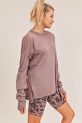 Mineral Washed Sweater Tee