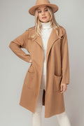 Classy In Camel Sweater Jacket