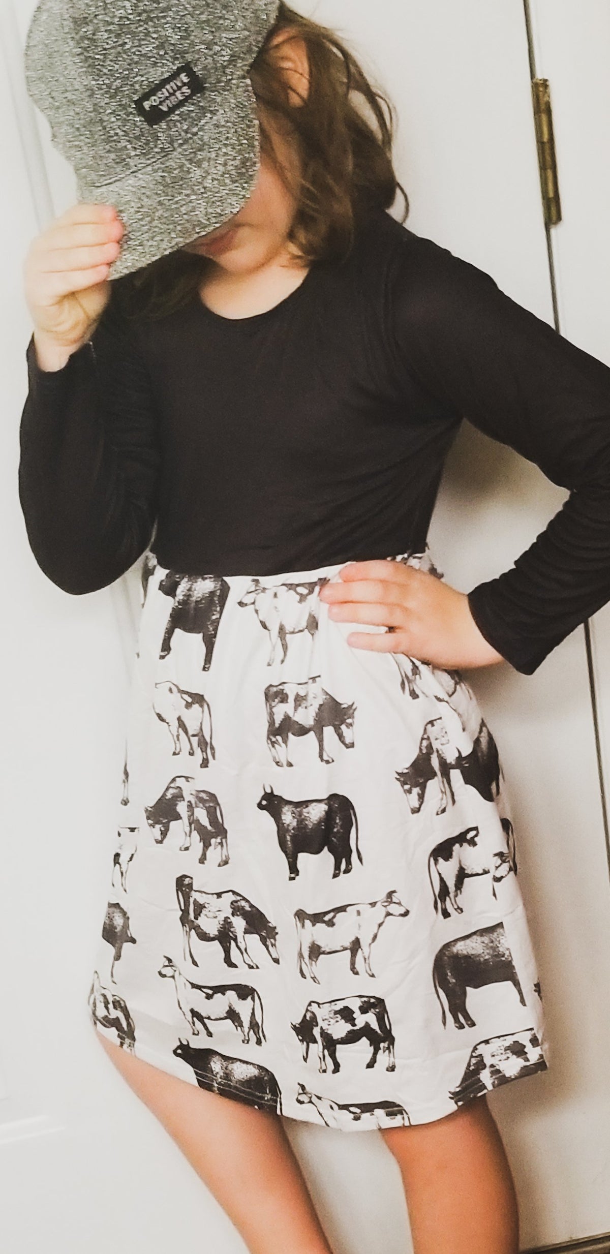 Black & Ivory Moo Cow Dress
