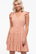 Share Your Love Dress In Dusty Peach