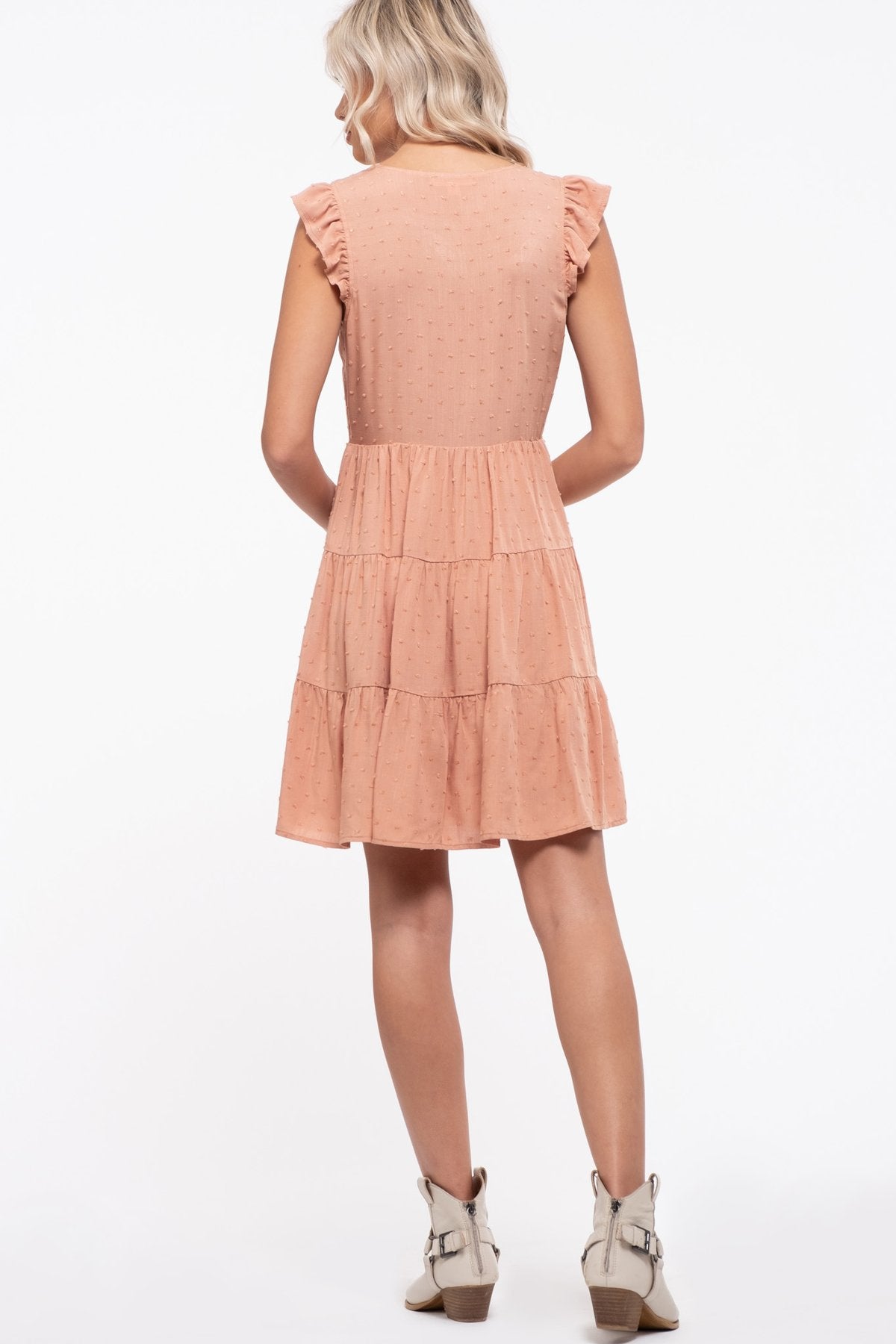 Share Your Love Dress In Dusty Peach