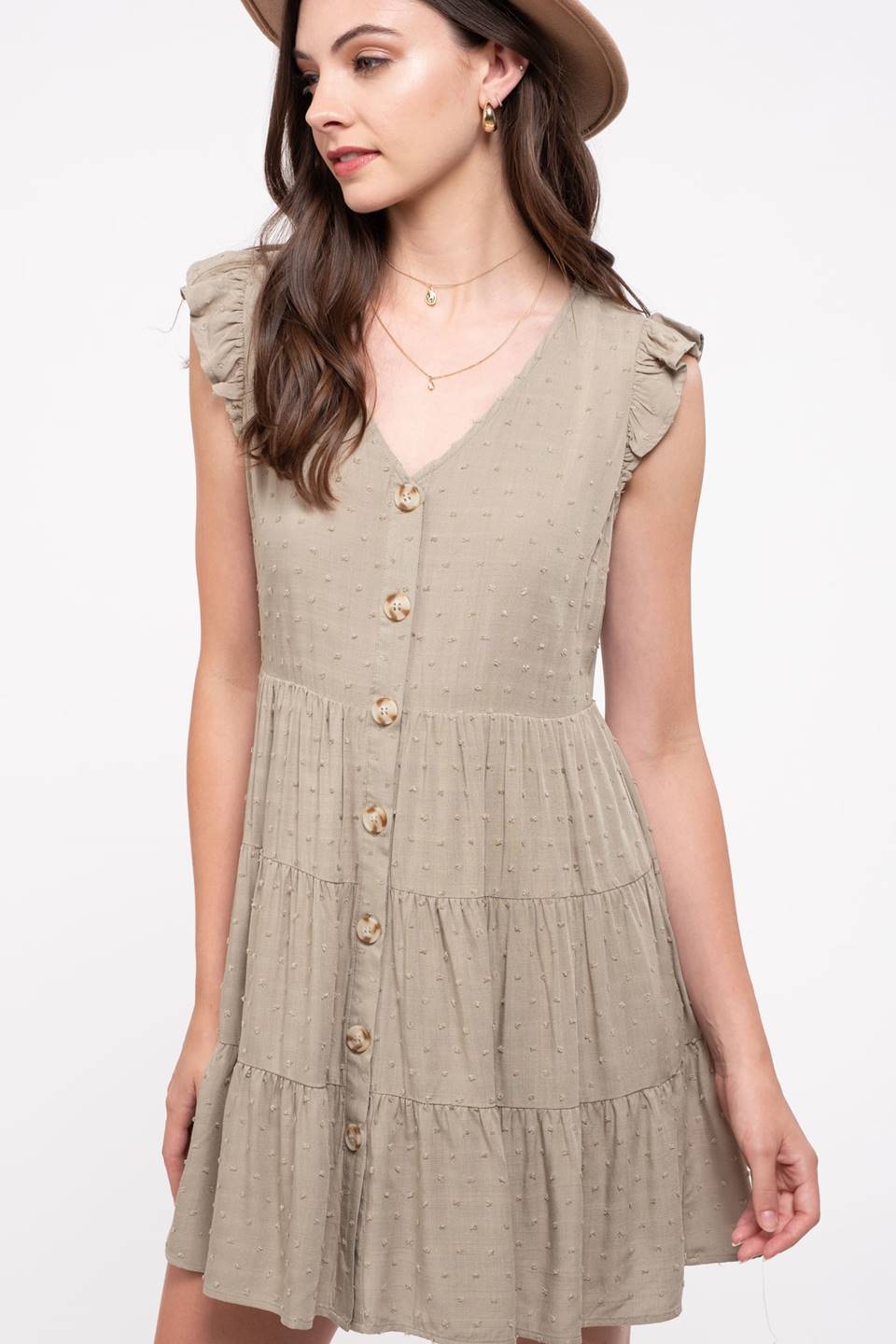 Share Your Love Dress In Olive