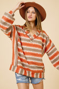 Talk About Tie Dye Sweater In Rust
