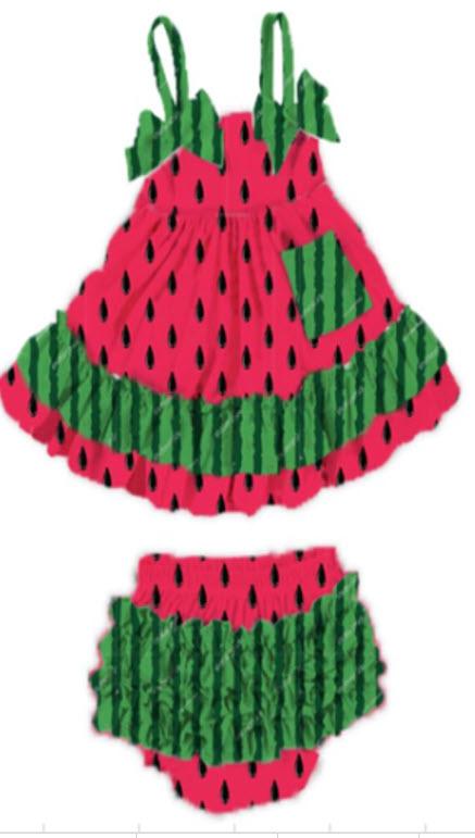 Watermelon Wonder Ruffle Bummies Outfit [PREORDER]