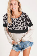 Two Toned Leopard Long Sleeve