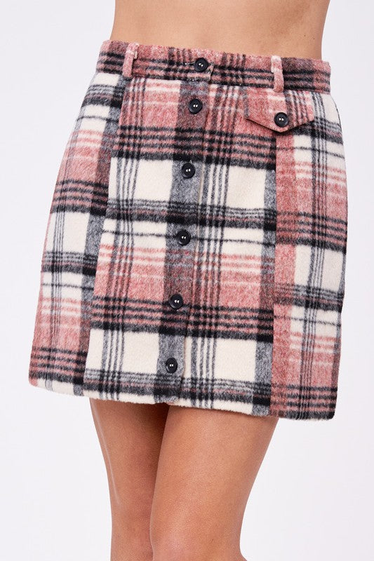 Plaid To Know You Skirt