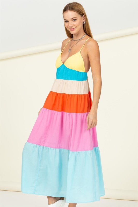 Its Me Colorblock Cami Dress