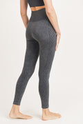 Lattice Seamless Mineral Washed Leggings In Black