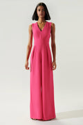 Fuchsia Wide leg Jumpsuit