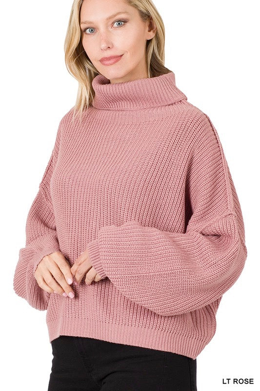 The way you wear it sweater mauve