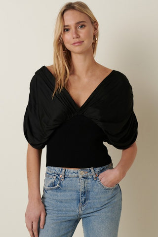 Sexy Slouchy Silk Sweater Top