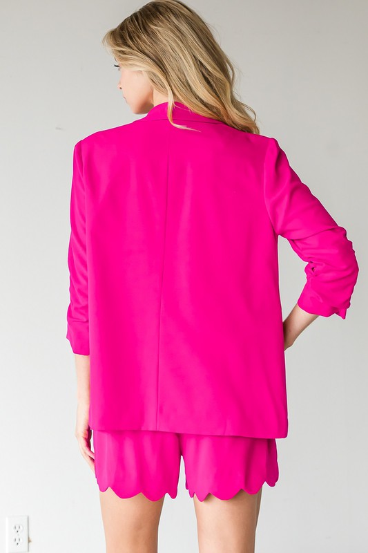 So Hot Pink Blazer Set Both pieces RESTOCK – Coloristas Closet