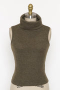 Olive tank turtleneck