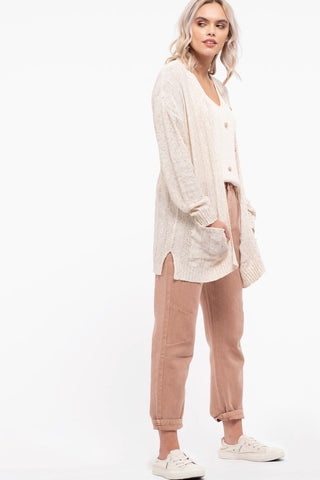 Any Where Any Time Cardigan -Thigh Length