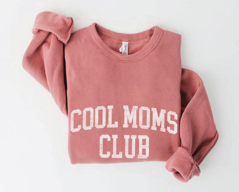 Cool moms sweatshirt in mauve