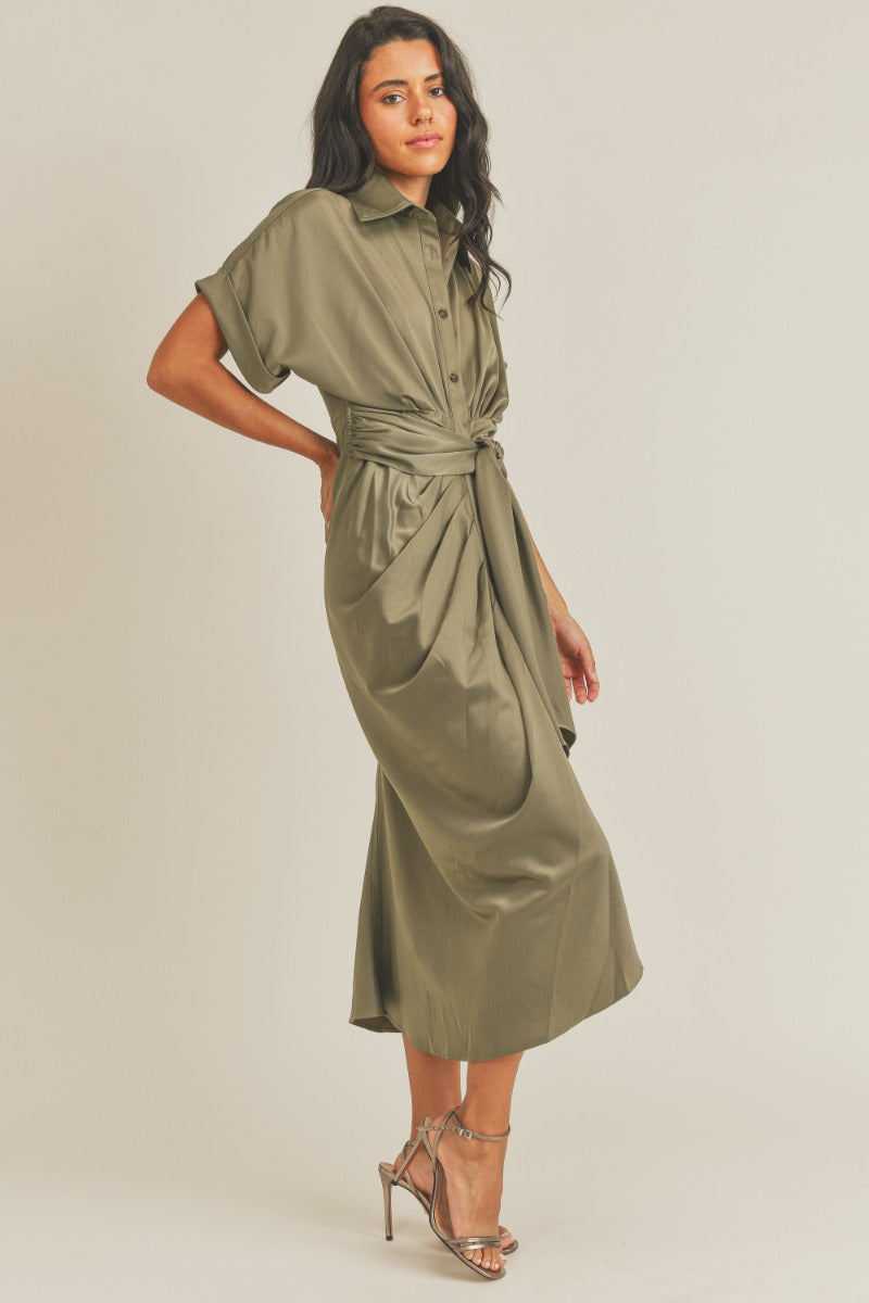 Better this way Dress in Olive