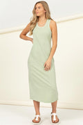Casual in Pastel green dress