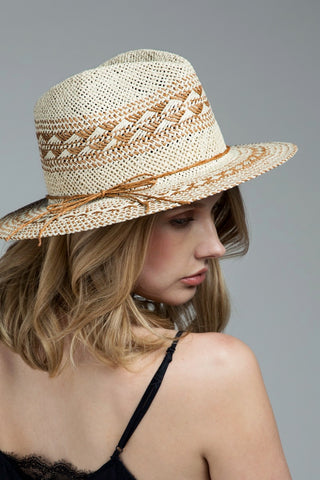 Woven crisscross hat