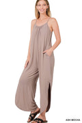 Like Theres No Tomorrow Jumpsuit In Ash Mocha