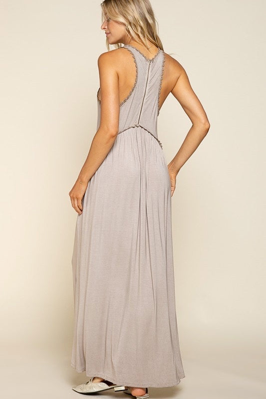 Never guessed maxi in taupe