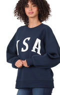 USA Sweatshirt in navy RESTOCK